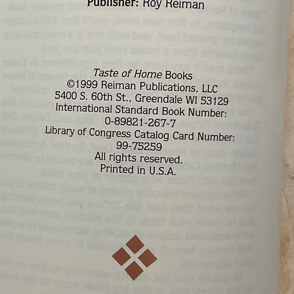 Taste of Home Ground Beef Cookbook. 1999. - Picture 3 of 12
